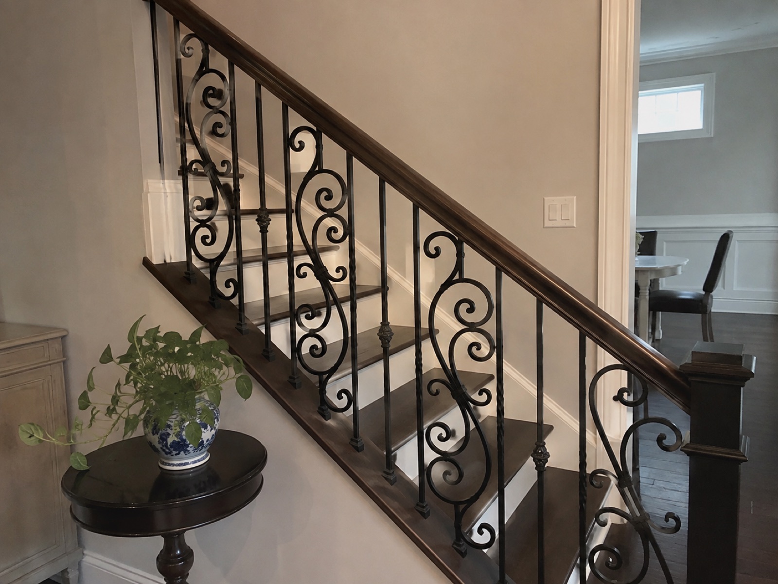 Wrought iron railing