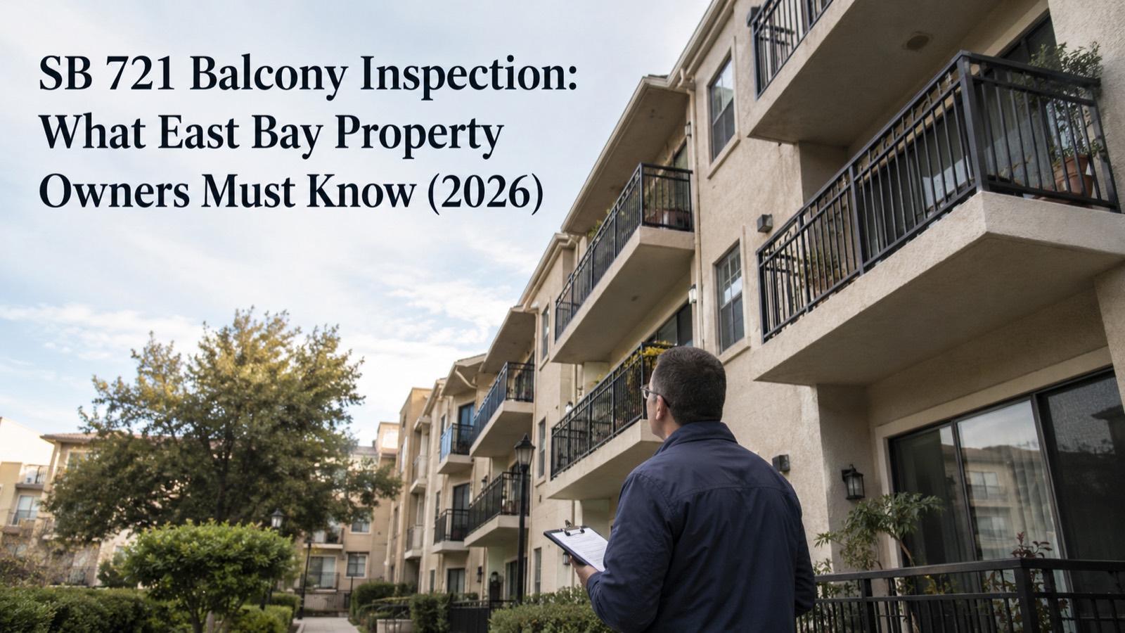 SB 721 balcony inspection compliance for East Bay properties
